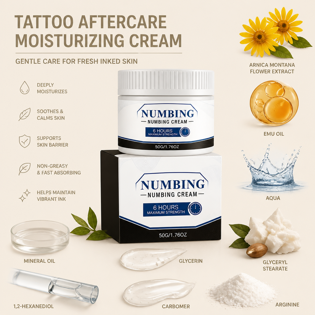 Tattoo Aftercare Moisturizing Cream – Gentle Care For Fresh Inked Skin