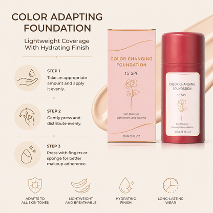 Color Adapting Foundation – Lightweight Coverage With Hydrating Finish
