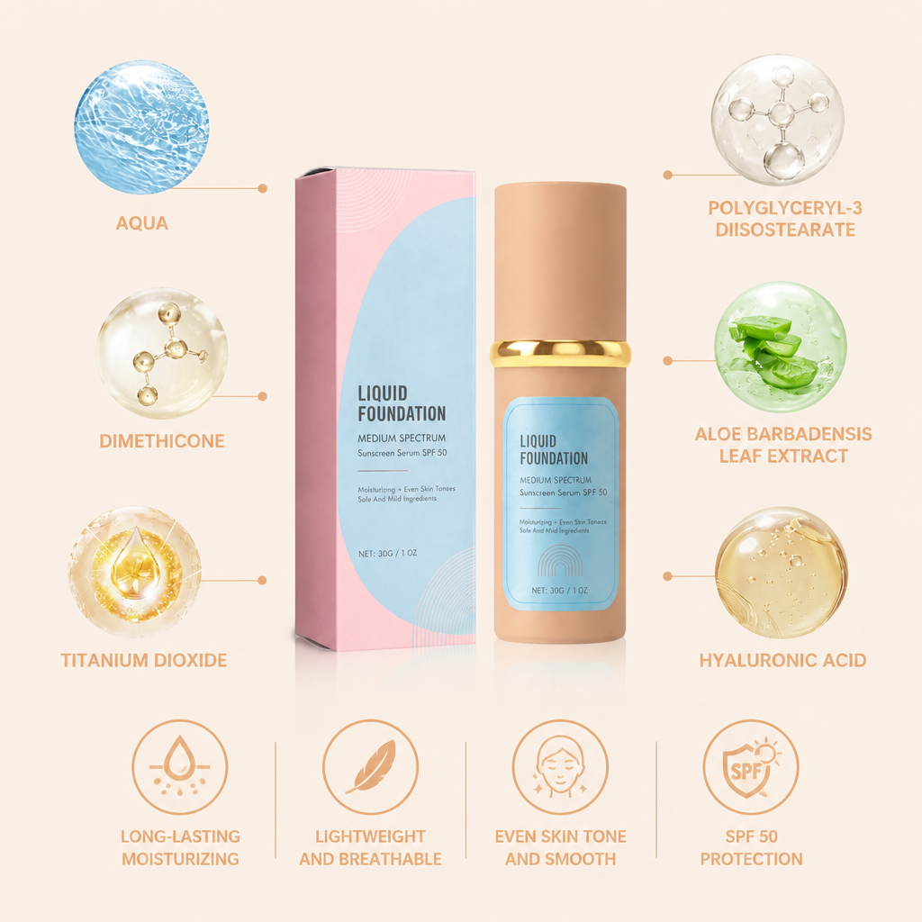 Hydrating Face Foundation – Lightweight Coverage With Natural Glow