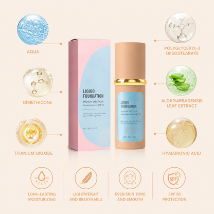 Hydrating Face Foundation – Lightweight Coverage With Natural Glow