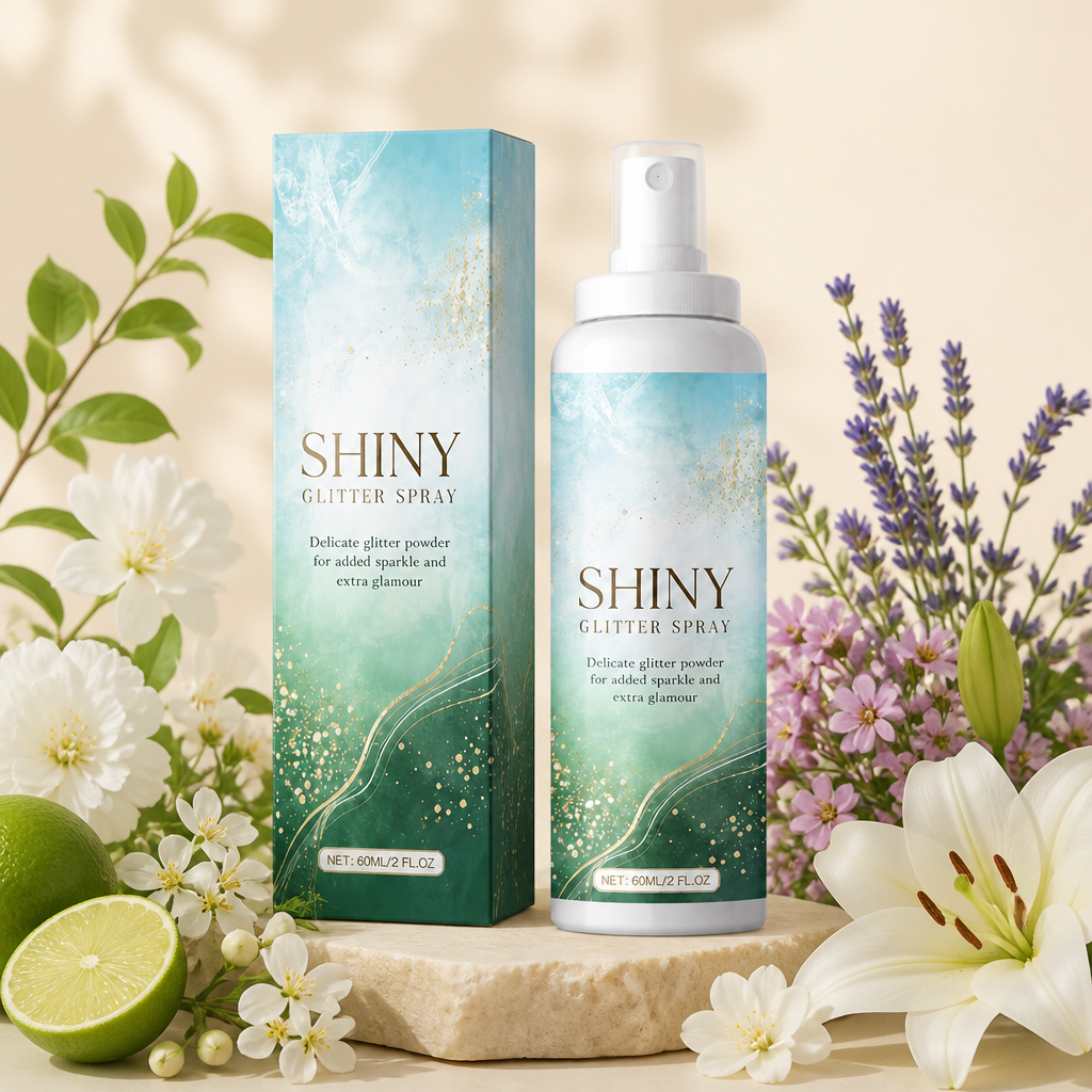 Shiny Glitter Spray – Sparkling Body And Hair Highlight Mist