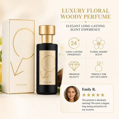 Luxury Floral Woody Perfume – Elegant Long-Lasting Scent Experience