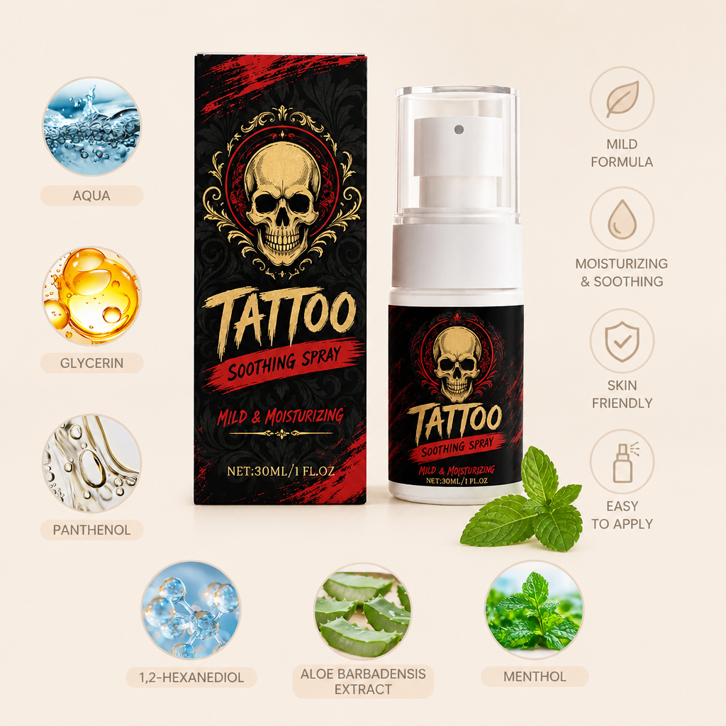 Tattoo Soothing Spray – Gentle Care Formula For Tattooed Skin