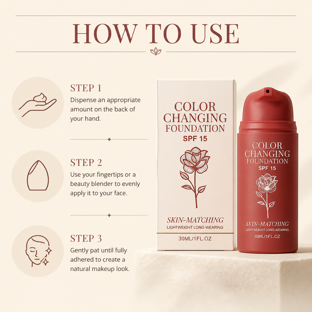 Color-Adapting Foundation – Lightweight Coverage For A Natural Finish