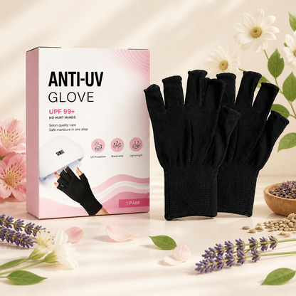 UV Protective Manicure Gloves – Flexible Finger Sleeves For Nail Care