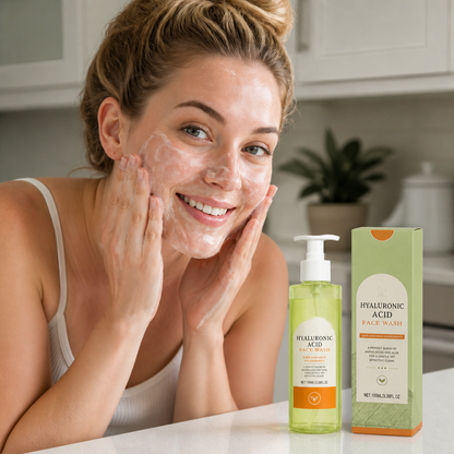 Hydrating Hyaluronic Acid Face Wash – Gentle Daily Cleanser for Soft Skin