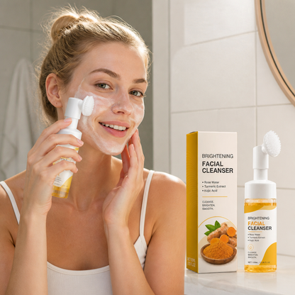 Turmeric & Kojic Foaming Cleanser – Gentle Brightening Face Wash