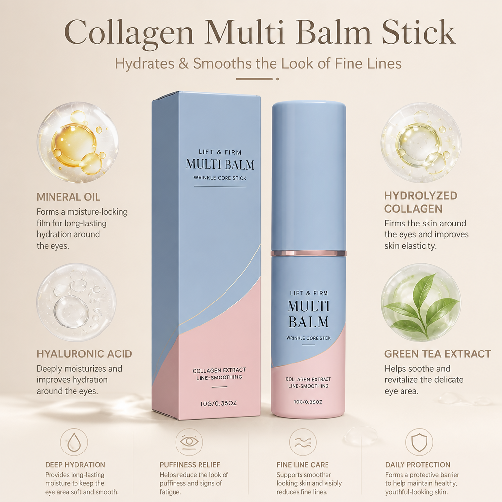 Collagen Multi Balm Stick – Hydrates & Smooths the Look of Fine Lines