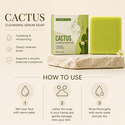 Cactus Hydrating Cleansing Bar for Fresh, Soft & Balanced Skin