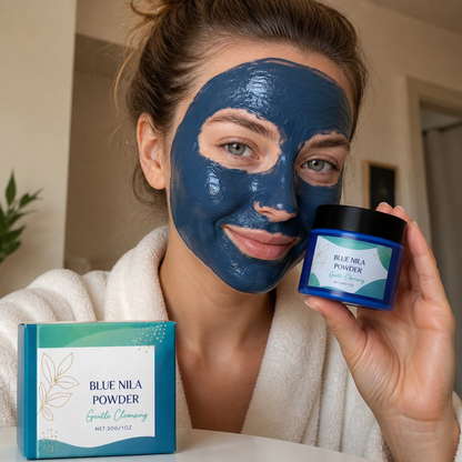Blue Collagen Clay Mask – Deep Cleansing & Brightening Skincare Treatment