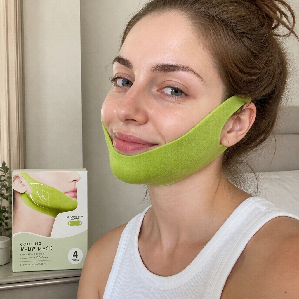 Cooling V-Line Face Mask – Hydrating Care for a Firmer-Looking Jawline