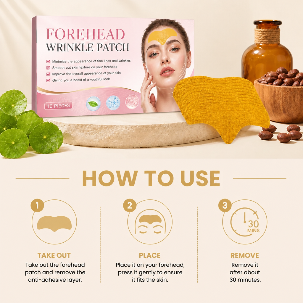 Collagen Forehead Wrinkle Patches – Hydrating Smoothing Care