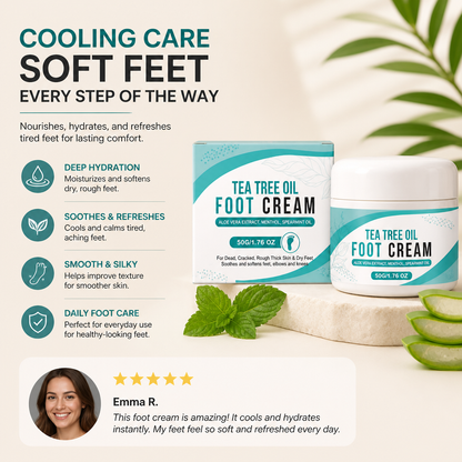 Cooling Foot Care Cream – Deep Hydration for Soft, Refreshed Feet