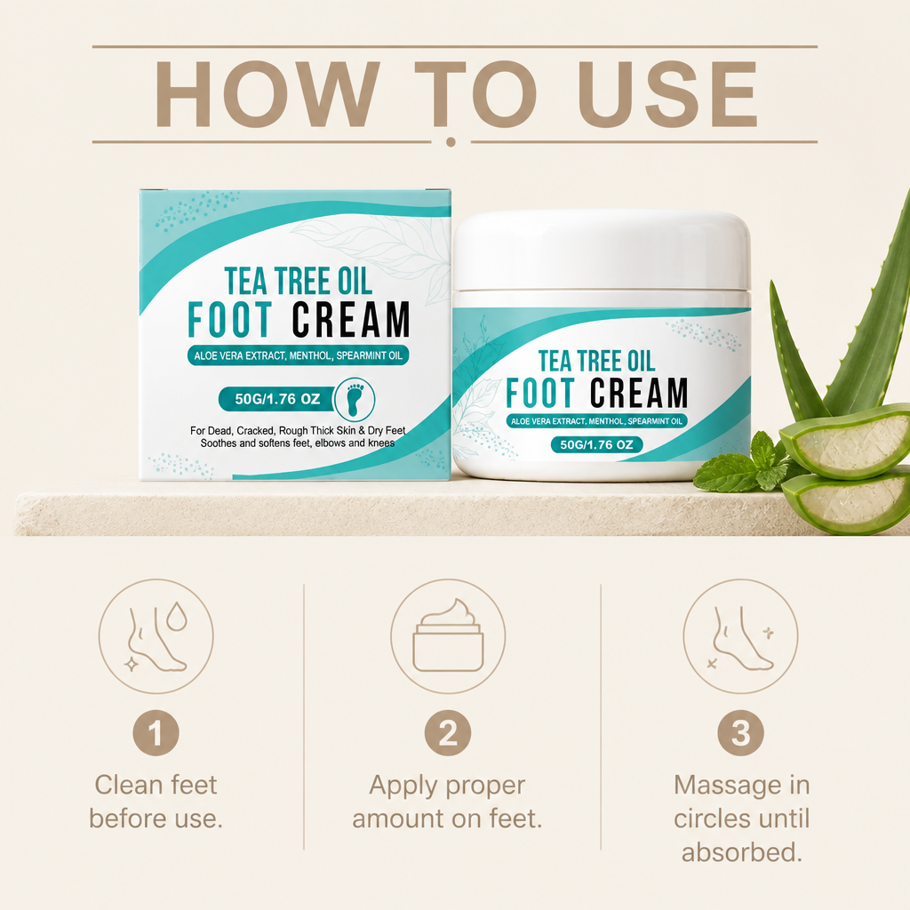 Cooling Foot Care Cream – Deep Hydration for Soft, Refreshed Feet