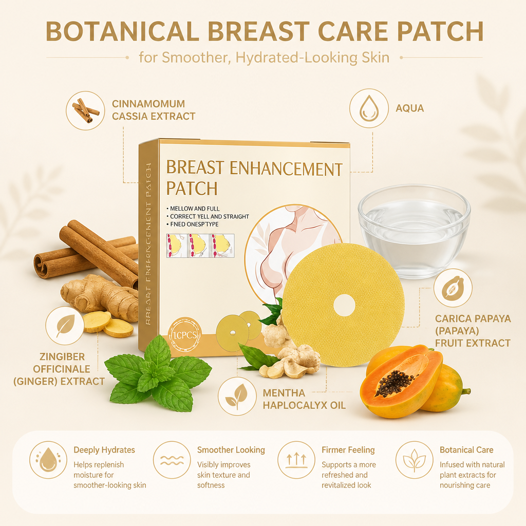Botanical Breast Care Patch for Smoother, Hydrated-Looking Skin
