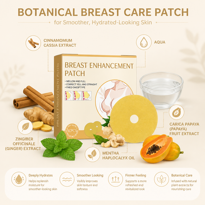 Botanical Breast Care Patch for Smoother, Hydrated-Looking Skin