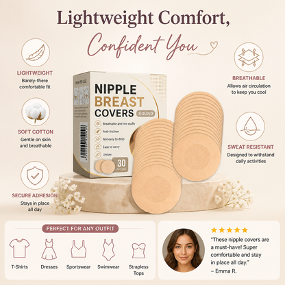 Invisible Adhesive Nipple Covers – Lightweight Comfort for Smooth Coverage