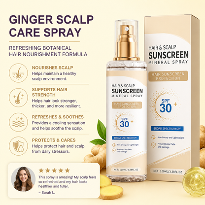 Ginger Scalp Care Spray – Refreshing Botanical Hair Nourishment Formula