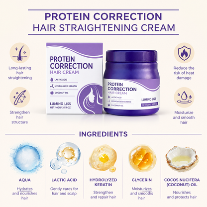 Keratin Hair Straightening Cream – Smooth-Looking Hair Care Formula