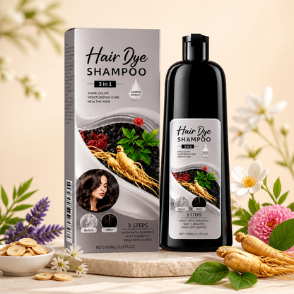 Black Hair Dye Shampoo – Easy Color Refresh For Natural-Looking Dark Hair