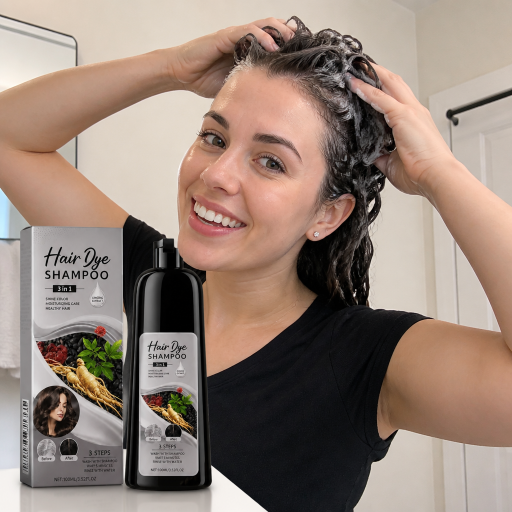 Black Hair Dye Shampoo – Easy Color Refresh For Natural-Looking Dark Hair