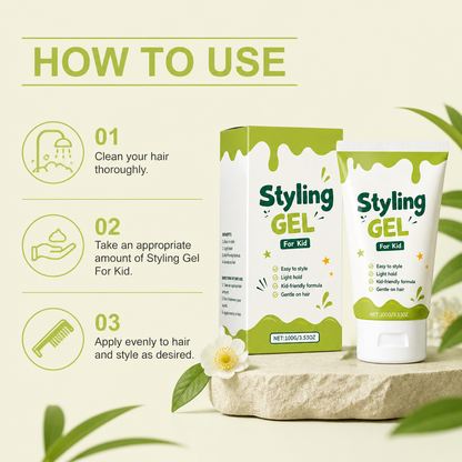 Kids Hair Styling Gel – Gentle Hold & Moisturizing Hair Care
