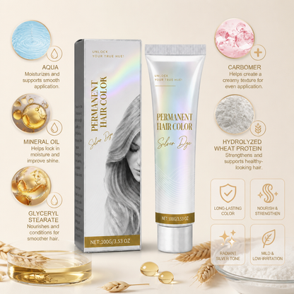 Long-Lasting Gray Hair Dye – Nourishing Color Formula For Smooth Hair