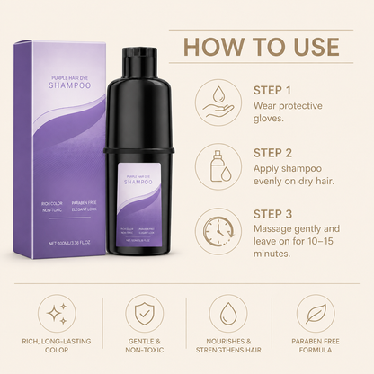 Black Sesame Color Care Shampoo – Natural-Looking Dark Hair Refresh