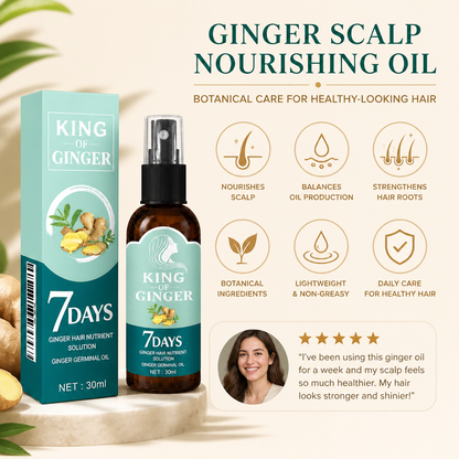 Ginger Scalp Nourishing Oil – Botanical Care For Healthy-Looking Hair