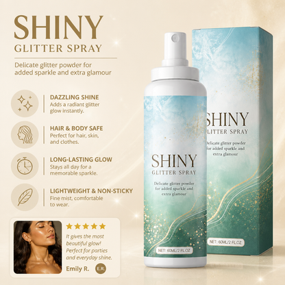 Shiny Glitter Spray – Sparkling Body And Hair Highlight Mist