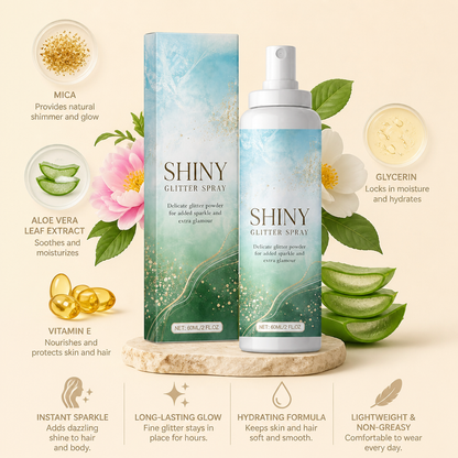 Shiny Glitter Spray – Sparkling Body And Hair Highlight Mist