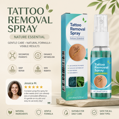 Tattoo Removal Spray – Gentle Skin Care Formula For Tattoo Appearance