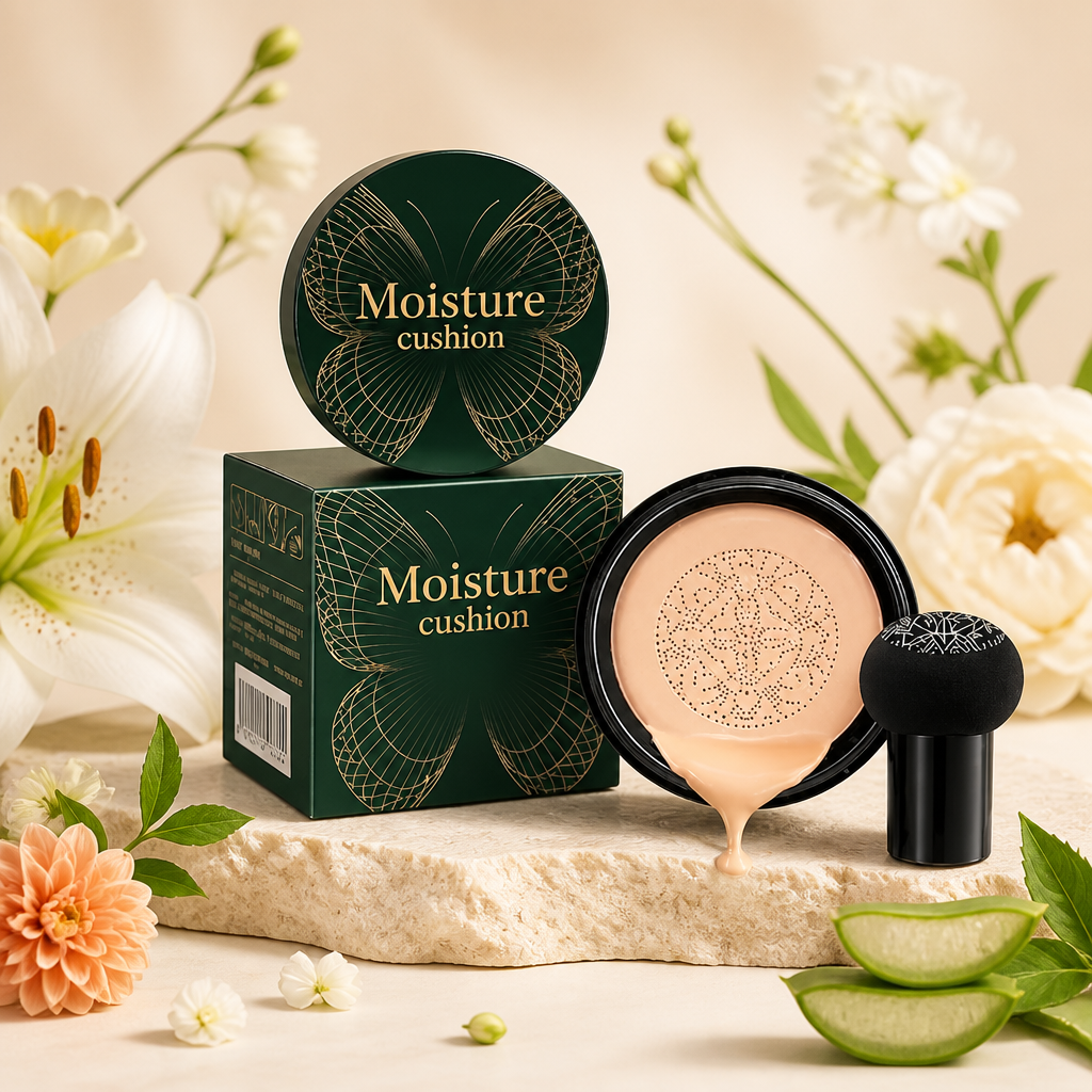 Bionic Cushion Foundation – Lightweight Full Coverage Natural Finish