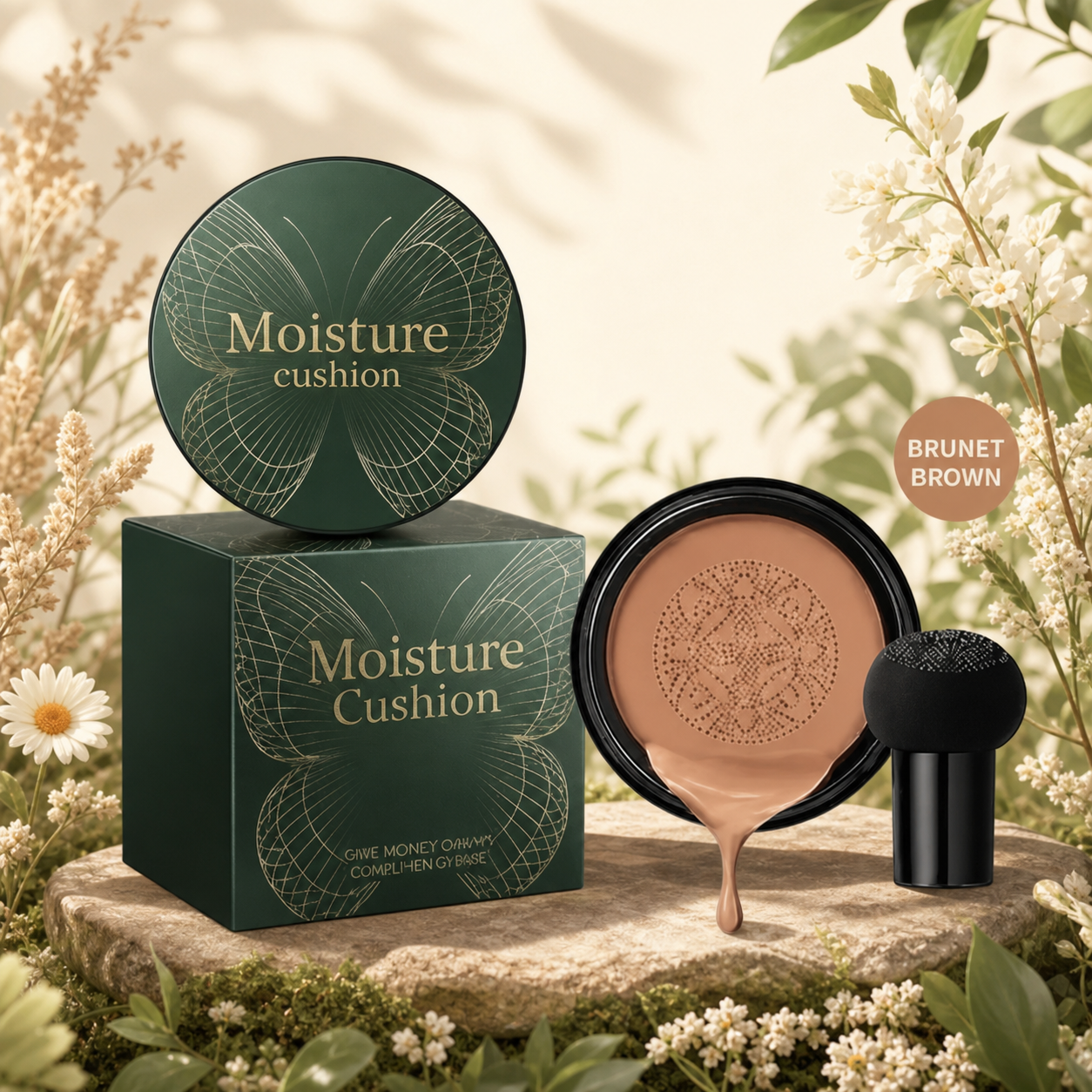 Bionic Cushion Foundation – Lightweight Full Coverage Natural Finish
