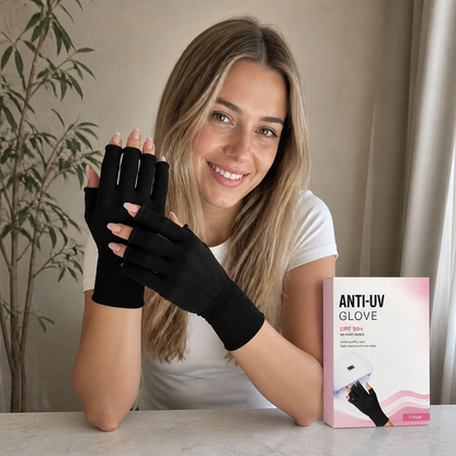 UV Protective Manicure Gloves – Flexible Finger Sleeves For Nail Care