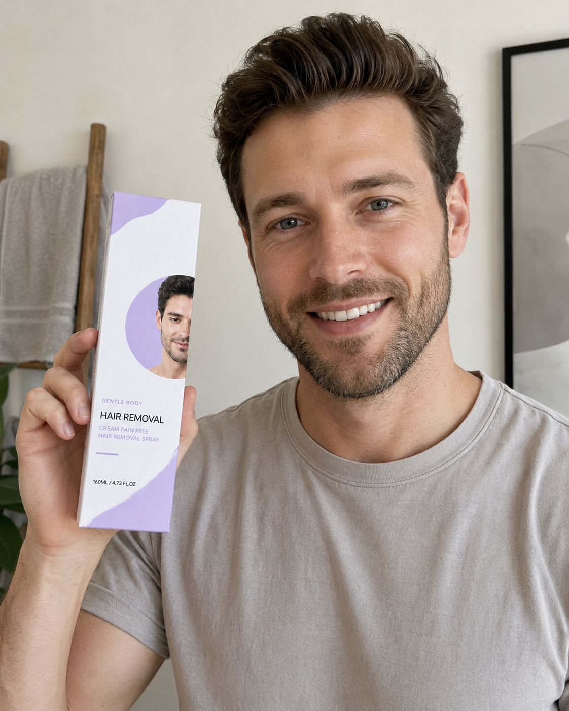 Beauty Kiwi customer using Pain-Free Man Hair Removal Cream