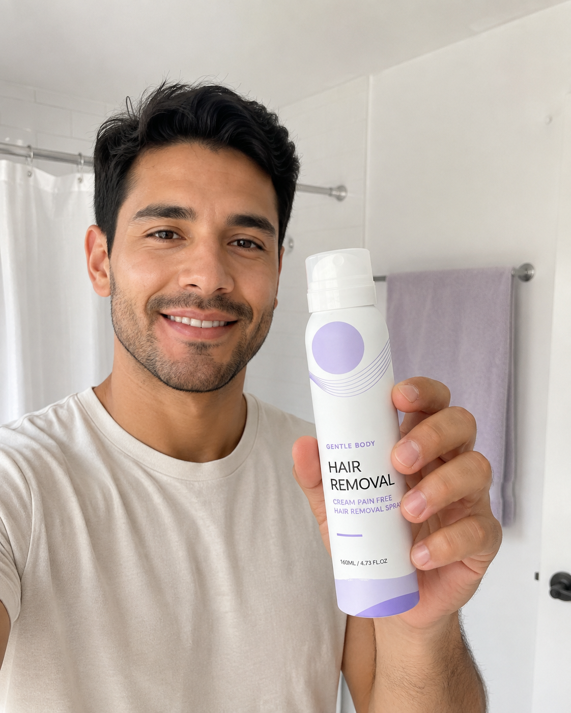 Beauty Kiwi customer using Pain-Free Man Hair Removal Cream