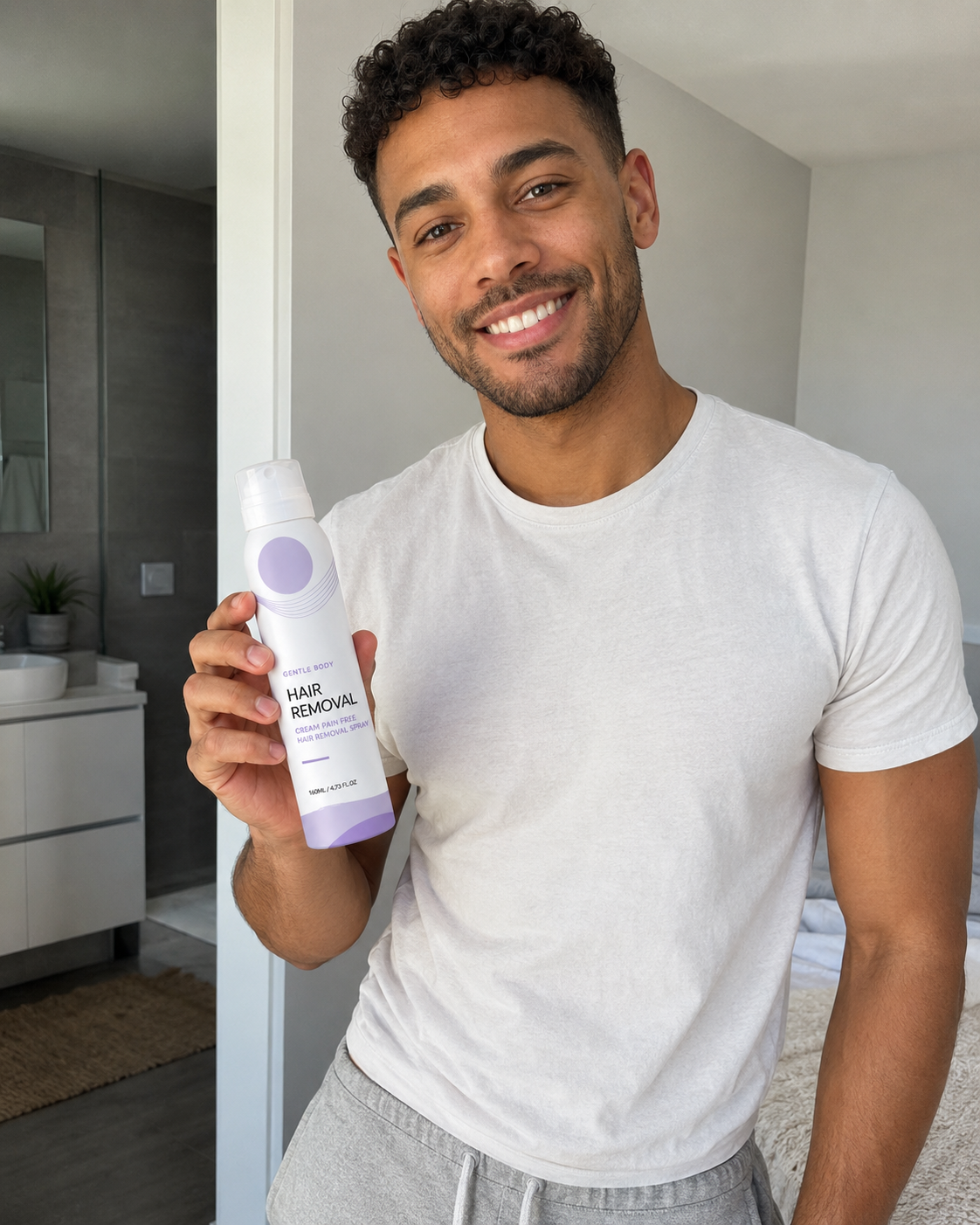 Beauty Kiwi customer using Pain-Free Man Hair Removal Cream