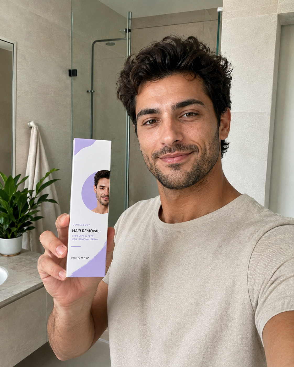 Beauty Kiwi customer using Pain-Free Man Hair Removal Cream