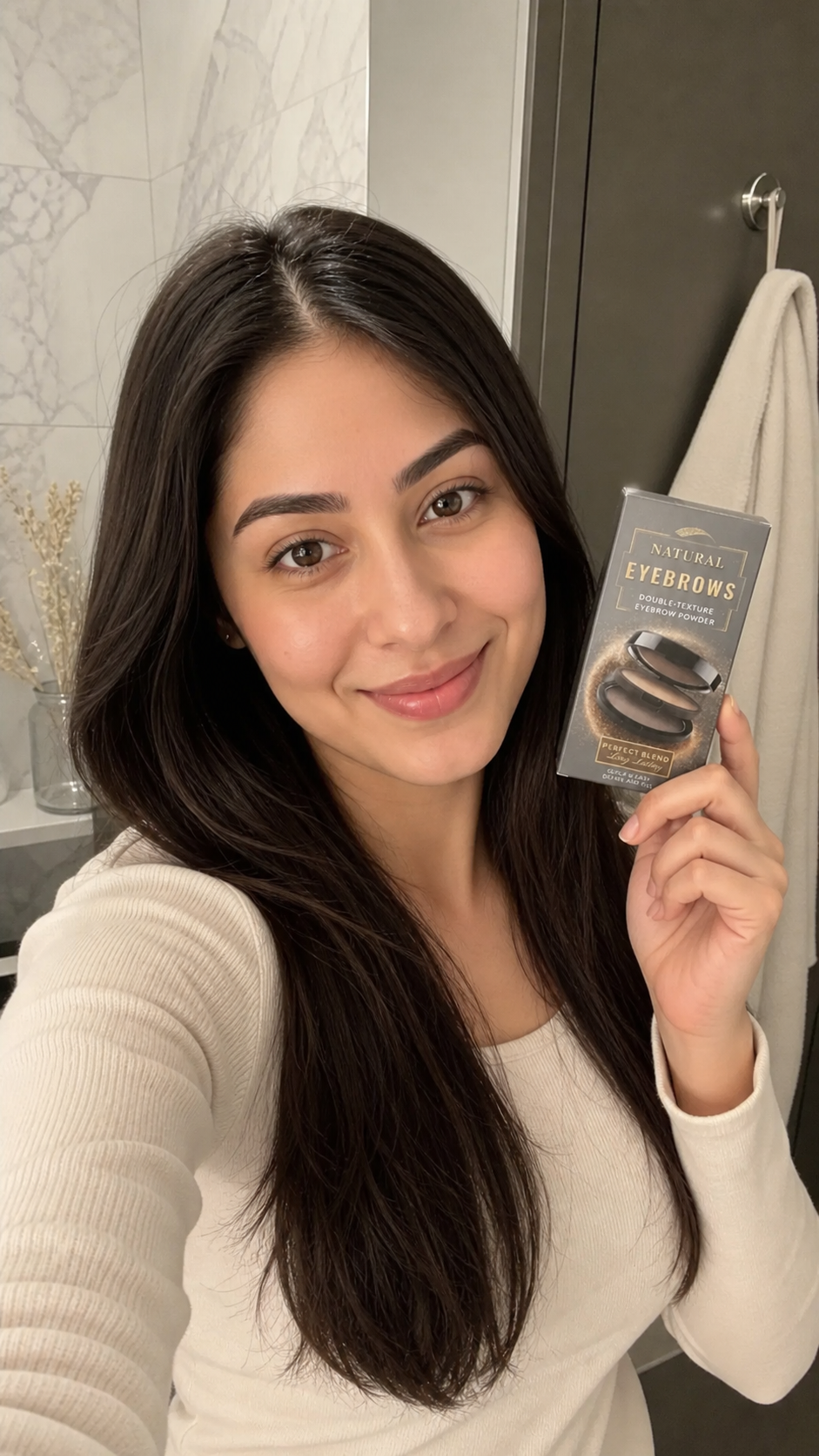Beauty Kiwi community member using the Natural Brows Stamp Kit