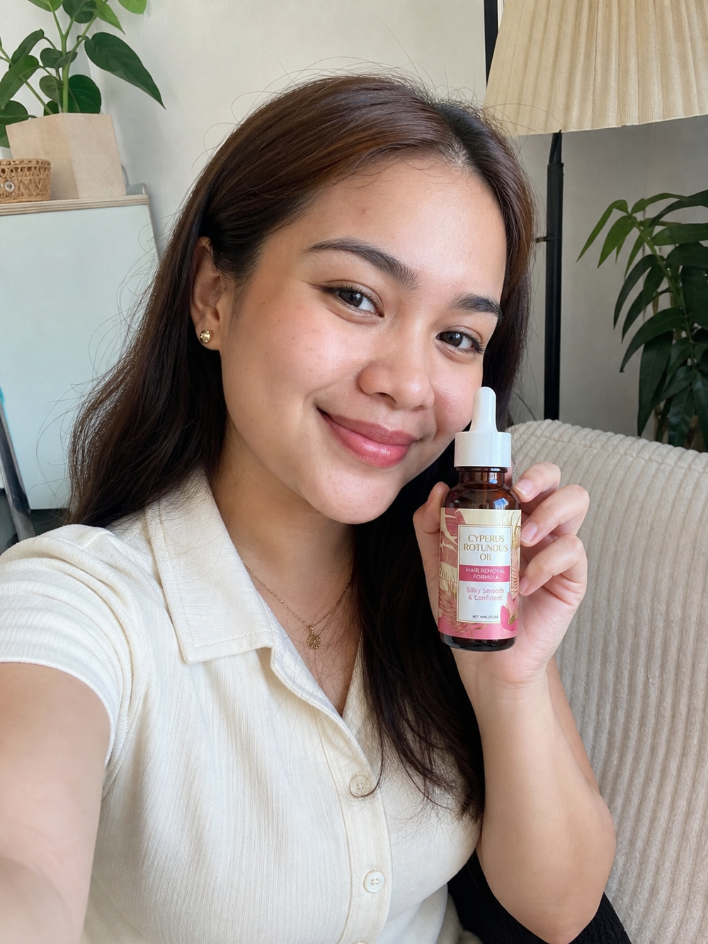 Beauty Kiwi community member using Cyperus Rotundus Oil for silky smooth skin