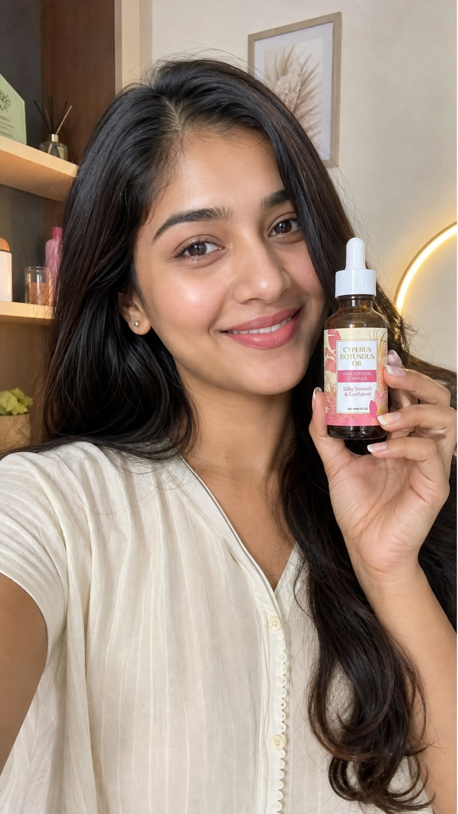 Beauty Kiwi community member using Cyperus Rotundus Oil for silky smooth skin