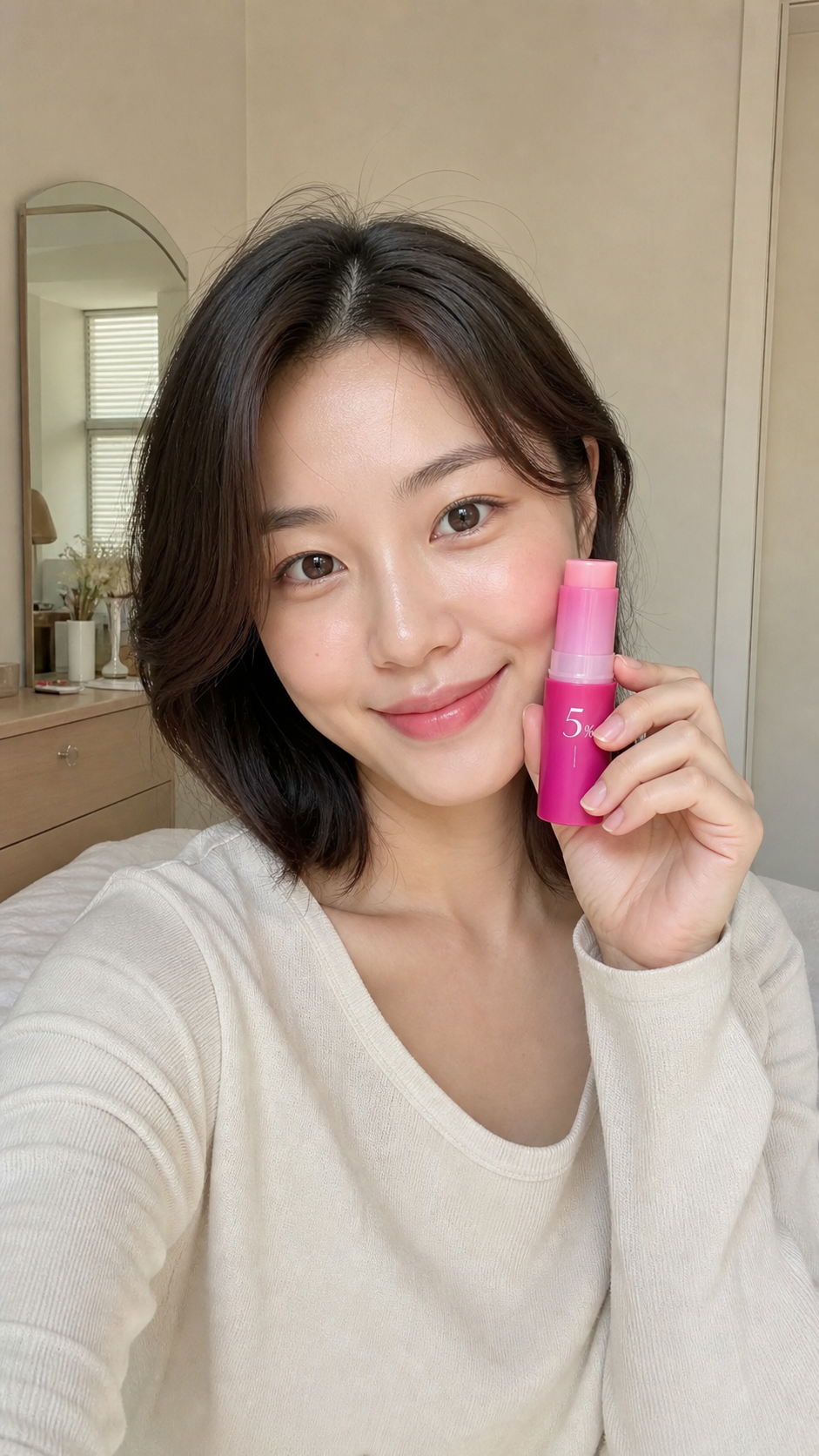 Close-up of Collagen Plumb Repair Multibalm in a self-care routine