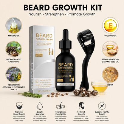 Nourishing Beard Oil Kit – Softens And Defines Facial Hair