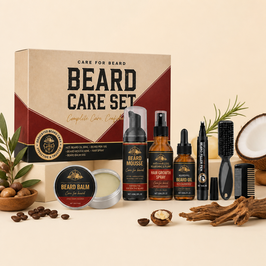 Complete Beard Care Set – Nourishing Routine for a Soft, Groomed Beard