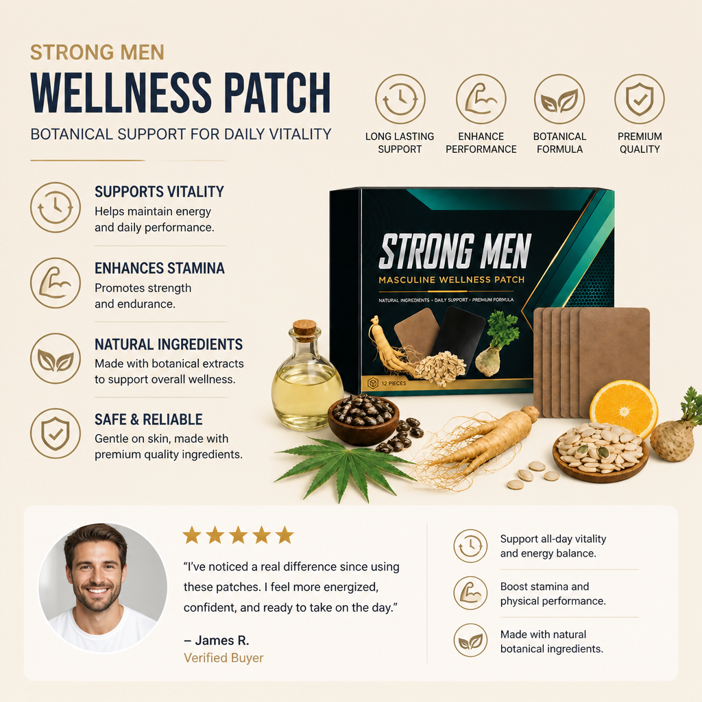 Men's Wellness Patch – Botanical Support For Daily Vitality