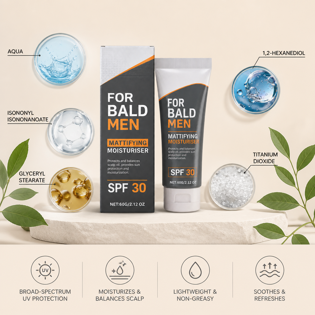 Men's Daily UV Protection Scalp Cream – Lightweight Moisturizing Formula