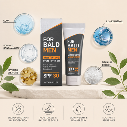 Men's Daily UV Protection Scalp Cream – Lightweight Moisturizing Formula