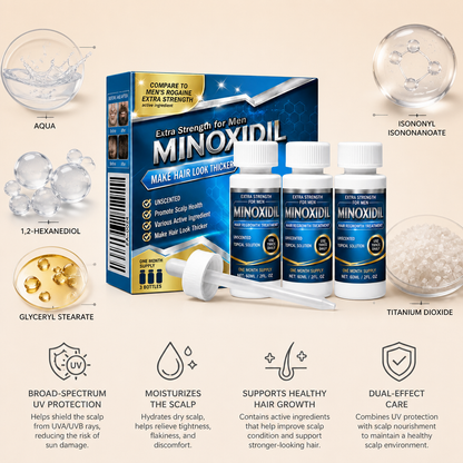 Minoxidil 5% Scalp Serum – Lightweight Formula For Fuller-Looking Hair & Care