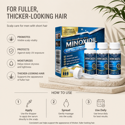 Minoxidil 5% Scalp Serum – Lightweight Formula For Fuller-Looking Hair & Care